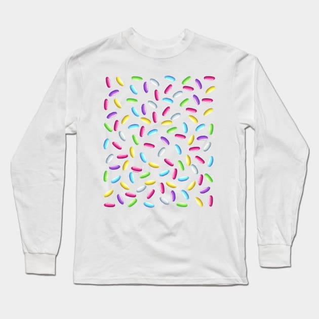 Sprinkles! Long Sleeve T-Shirt by Jan Grackle